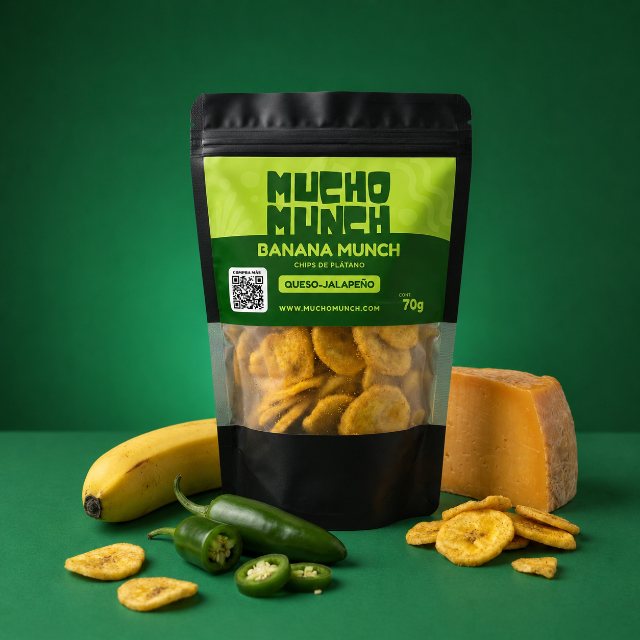 Banana Munch - Queso Jalapeño